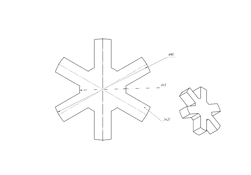 Звездочка 086-02.56.1040-01