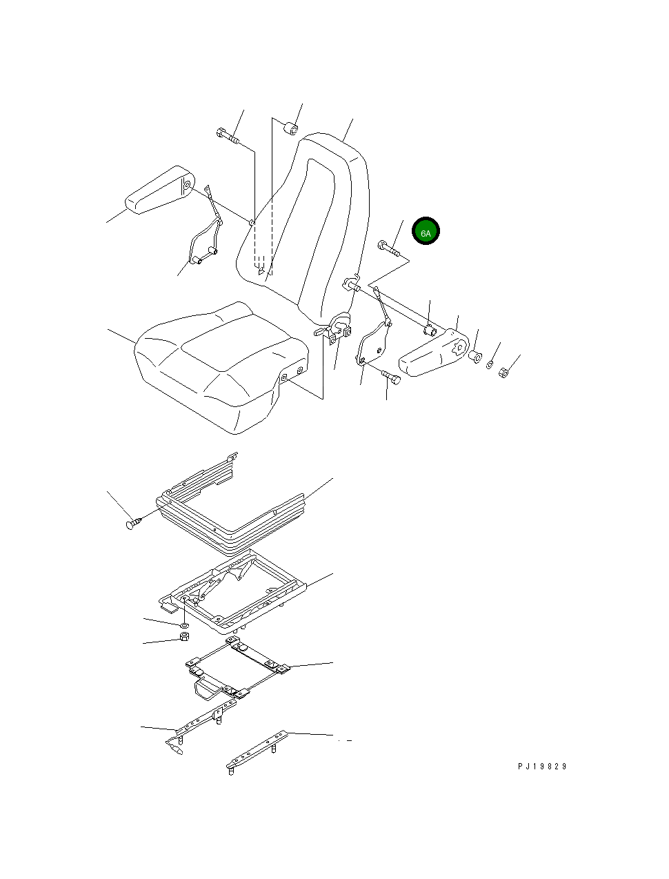 Болт TG92115-40011 Komatsu