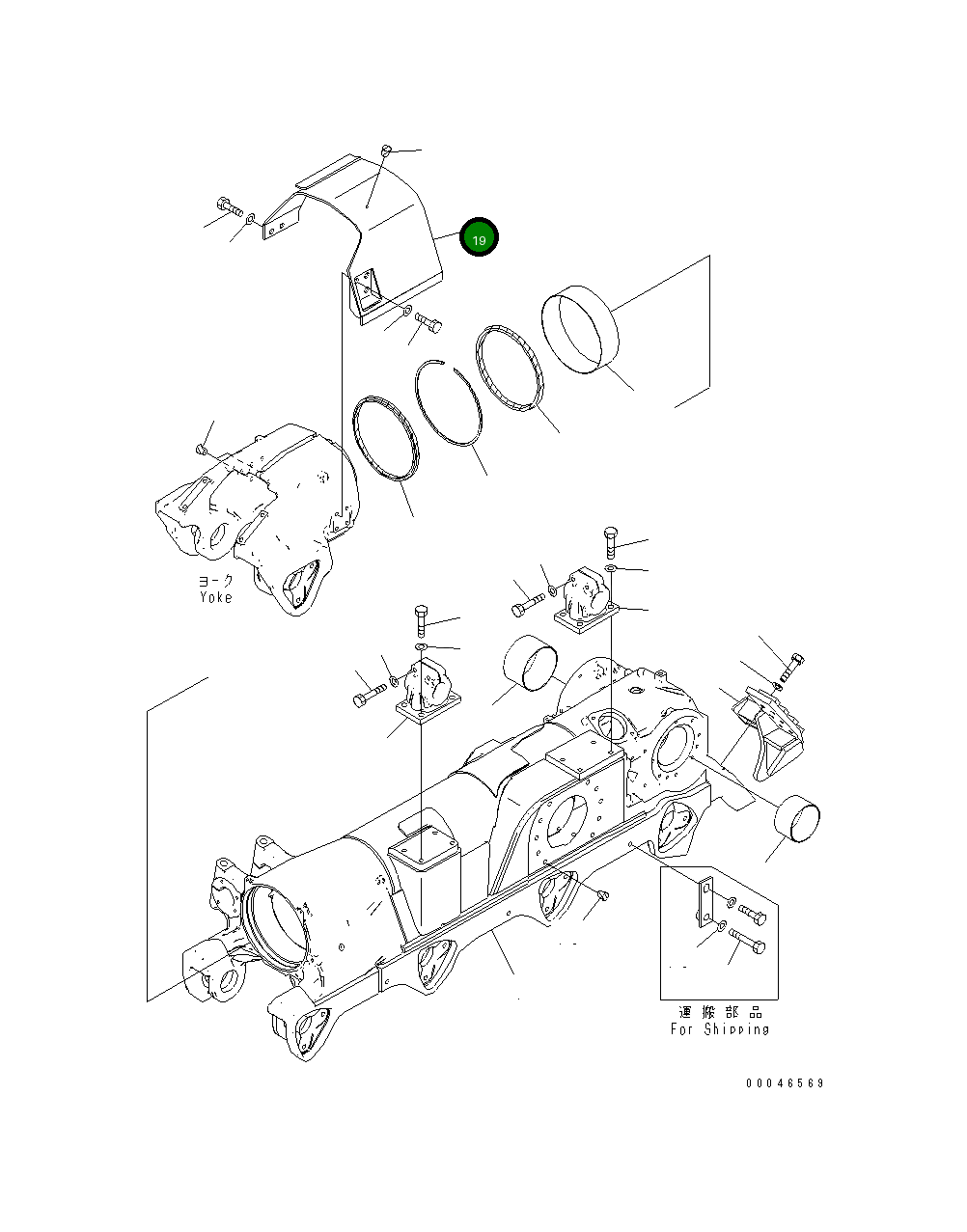Крышка 195-30-68970 Komatsu
