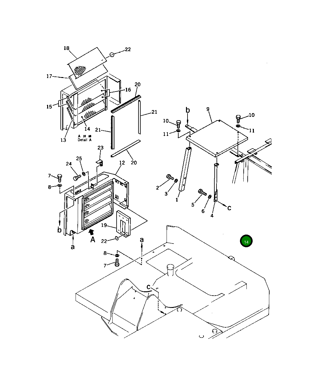 Крышка 201-54-38130 Komatsu