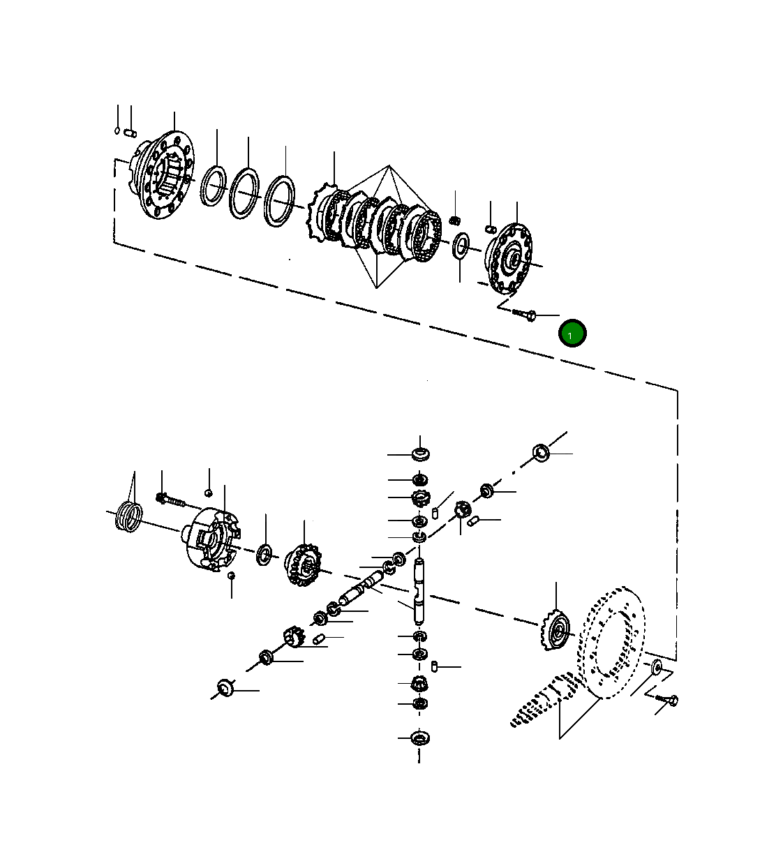 Болт 1432 907 H1 Komatsu