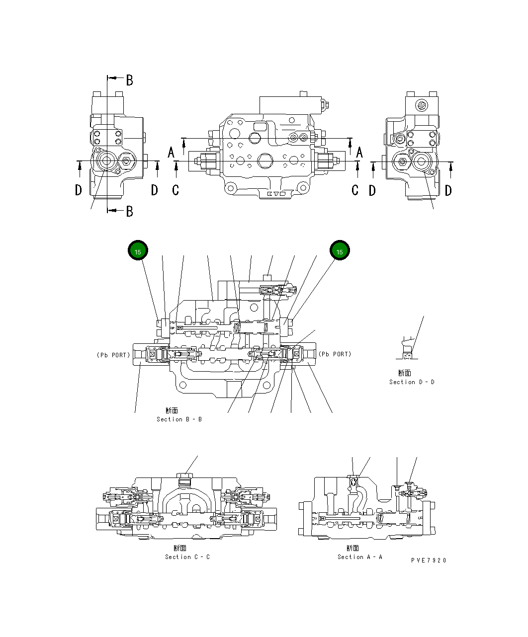 Болт KB92703-12351 Komatsu