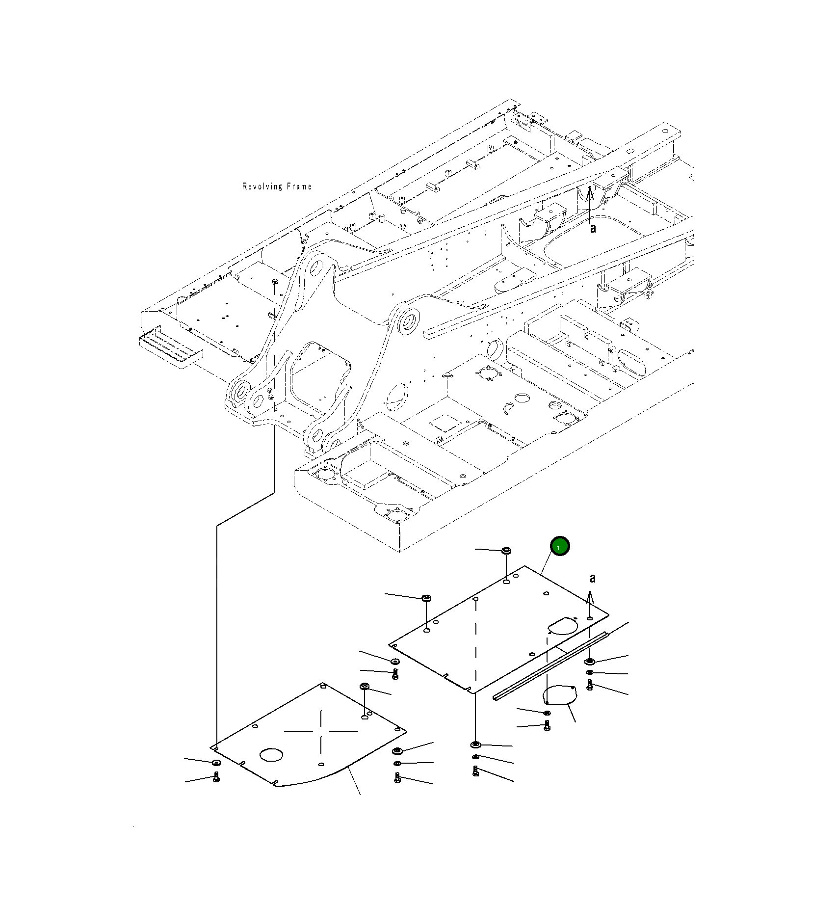 Крышка 207-54-75940  Komatsu