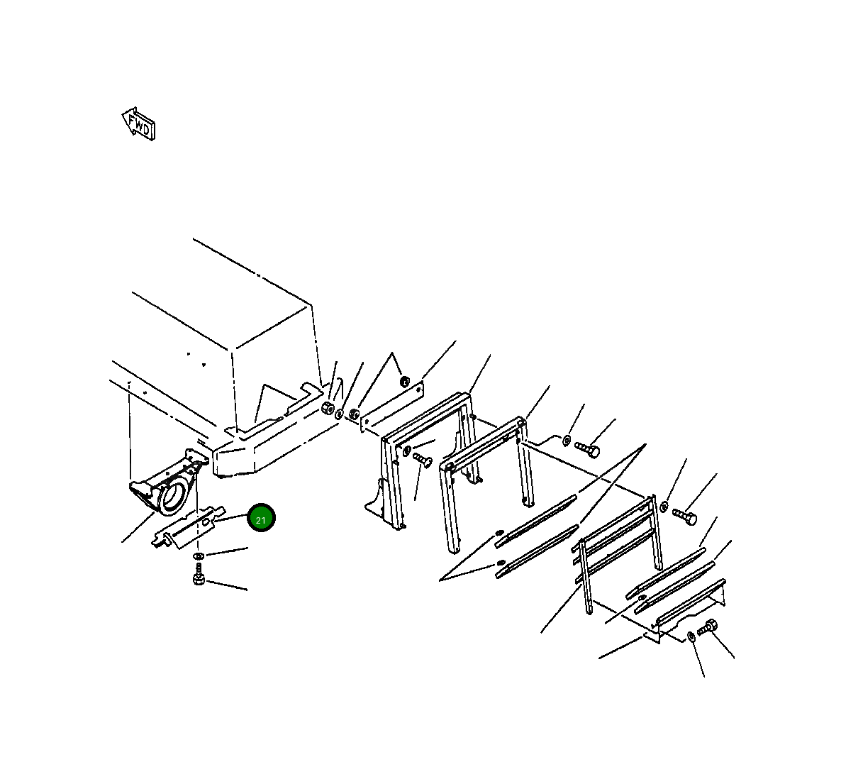 Крышка 425-Z95-1390 Komatsu