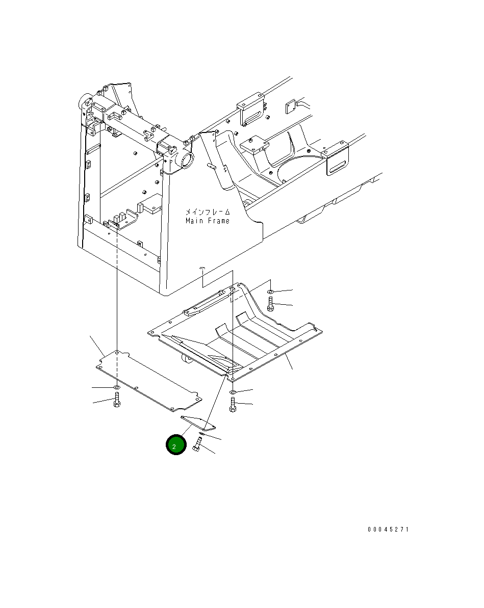 Крышка 14X-54-35320 Komatsu