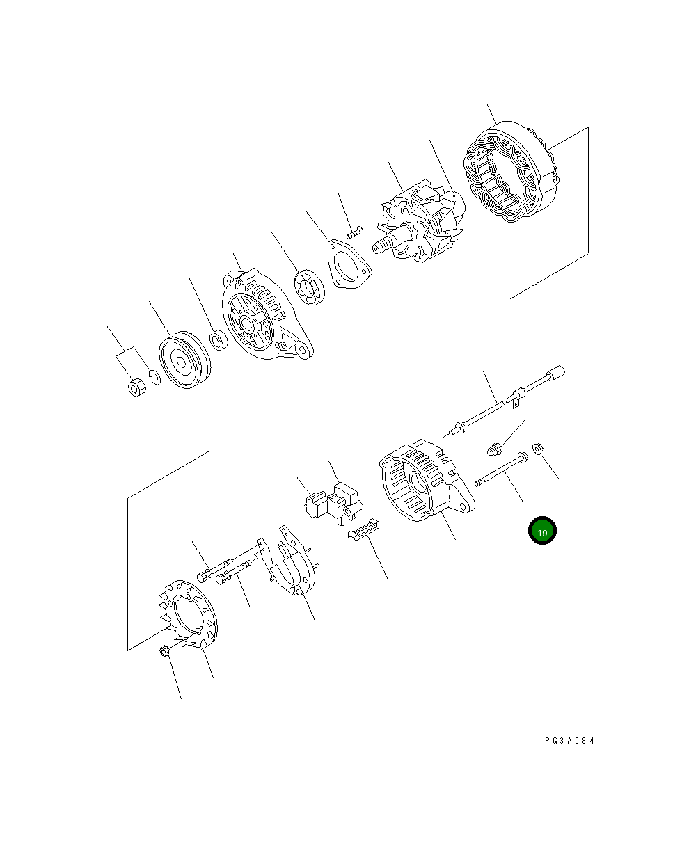 Болт YM119836-77830 Komatsu