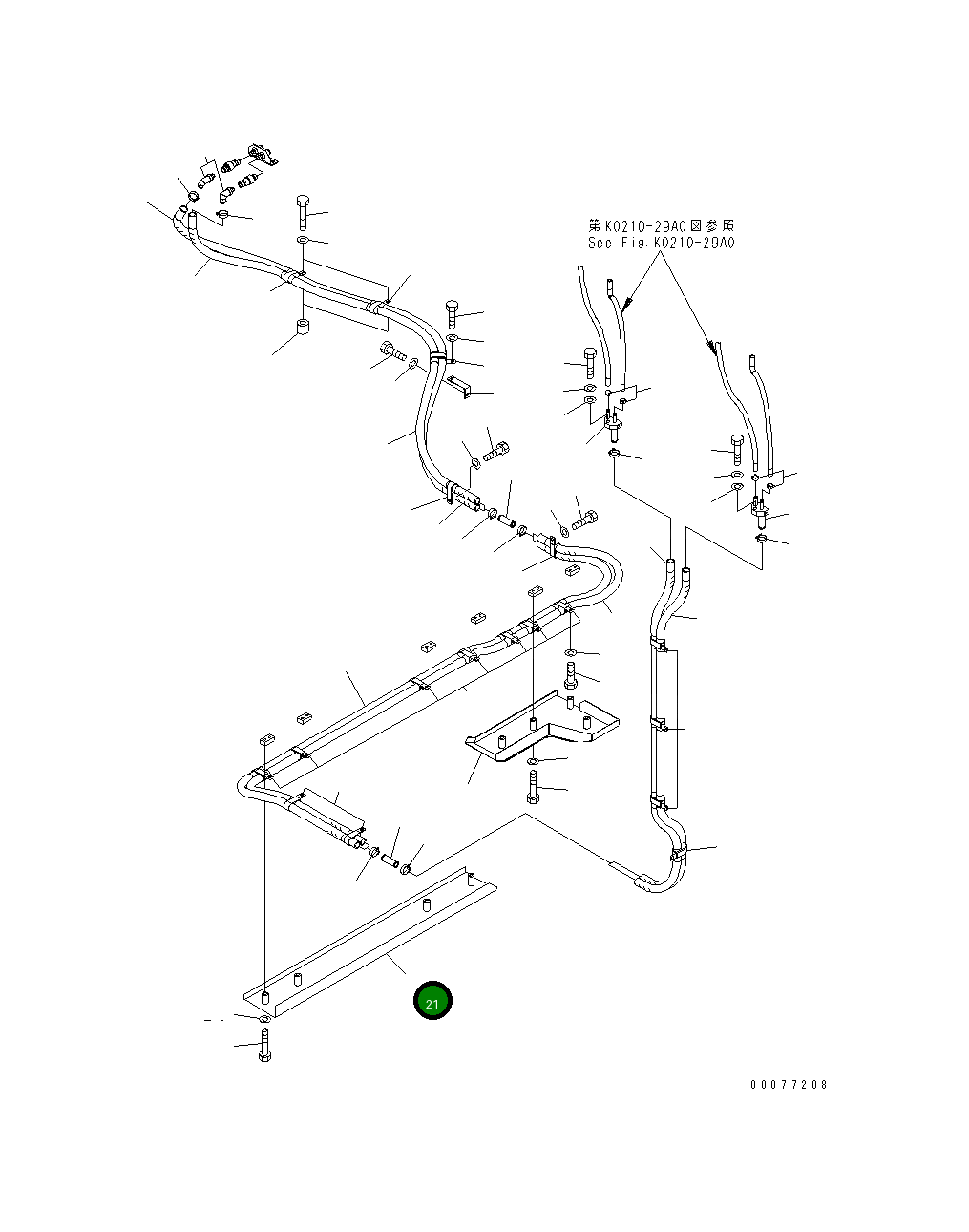 Крышка 21T-64-34360 Komatsu