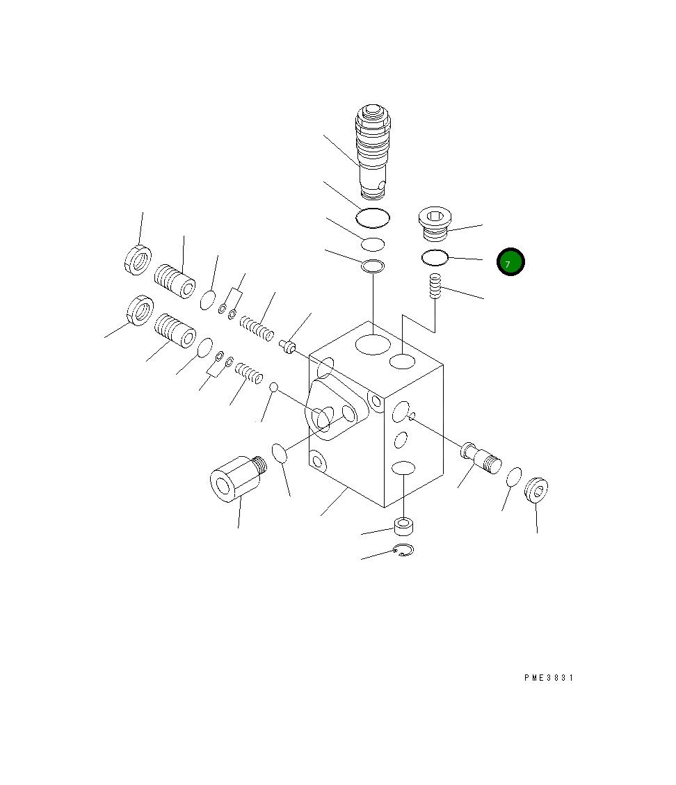 Кольцо уплотнительное (O-Ring) 07000-22018 Komatsu