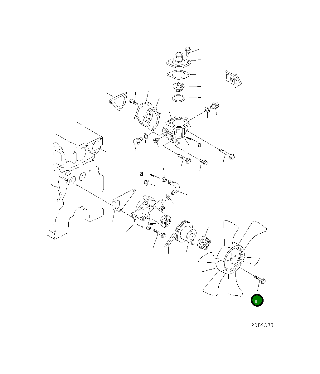 Болт YM26106-060352 Komatsu