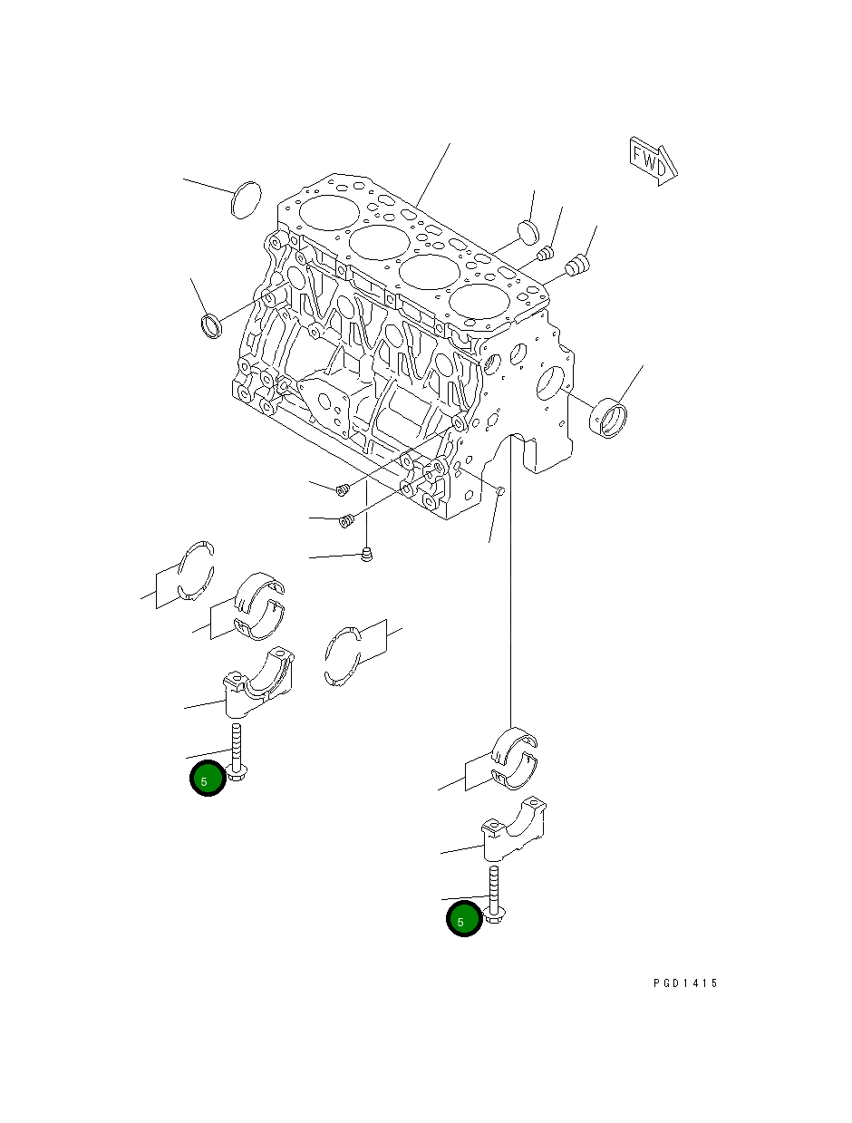Болт YM129150-02020 Komatsu