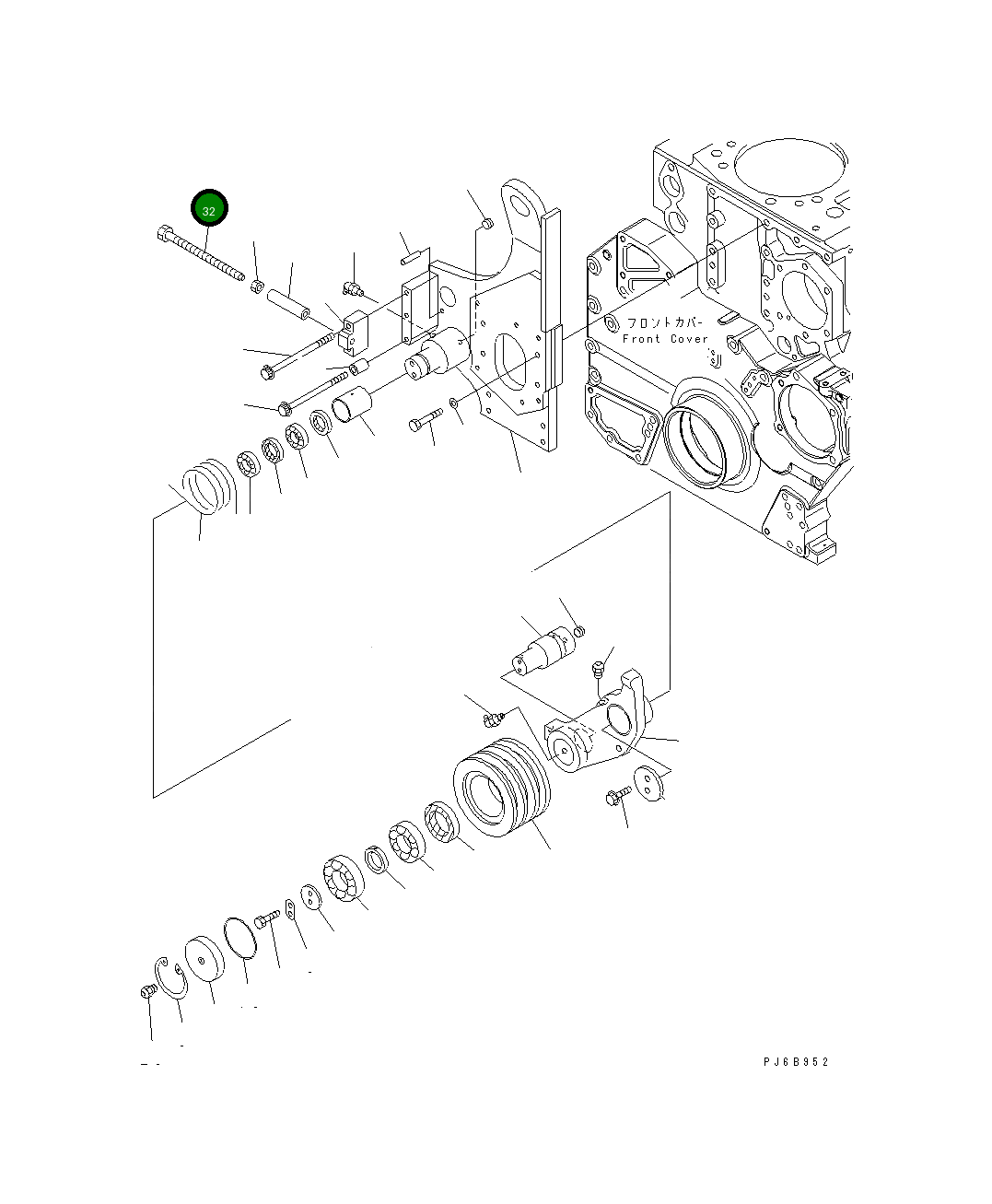 Болт 6240-61-4770 Komatsu