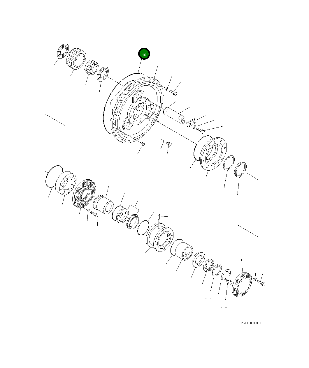 Кольцо уплотнительное (O-Ring) 195-27-12740 Komatsu