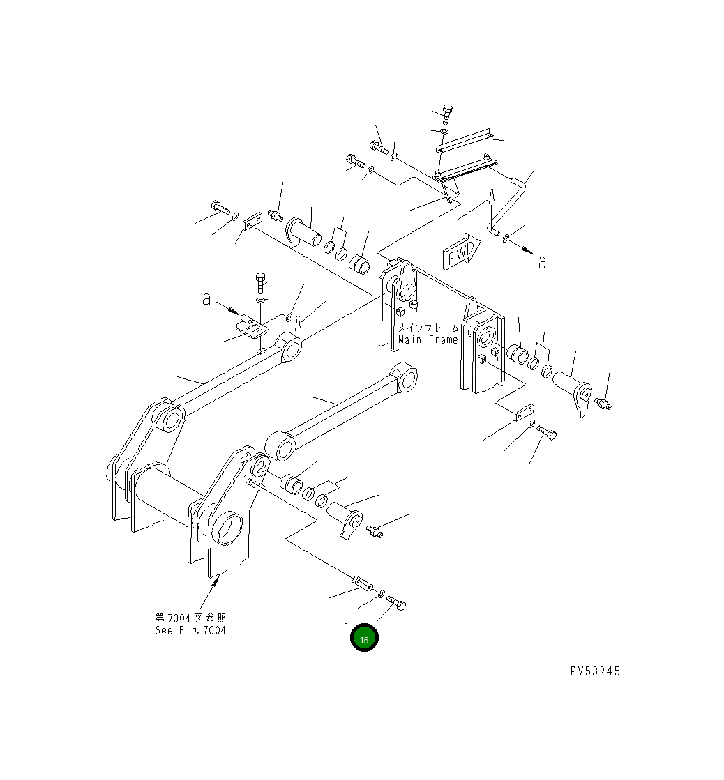 Болт 01010-52052 Komatsu