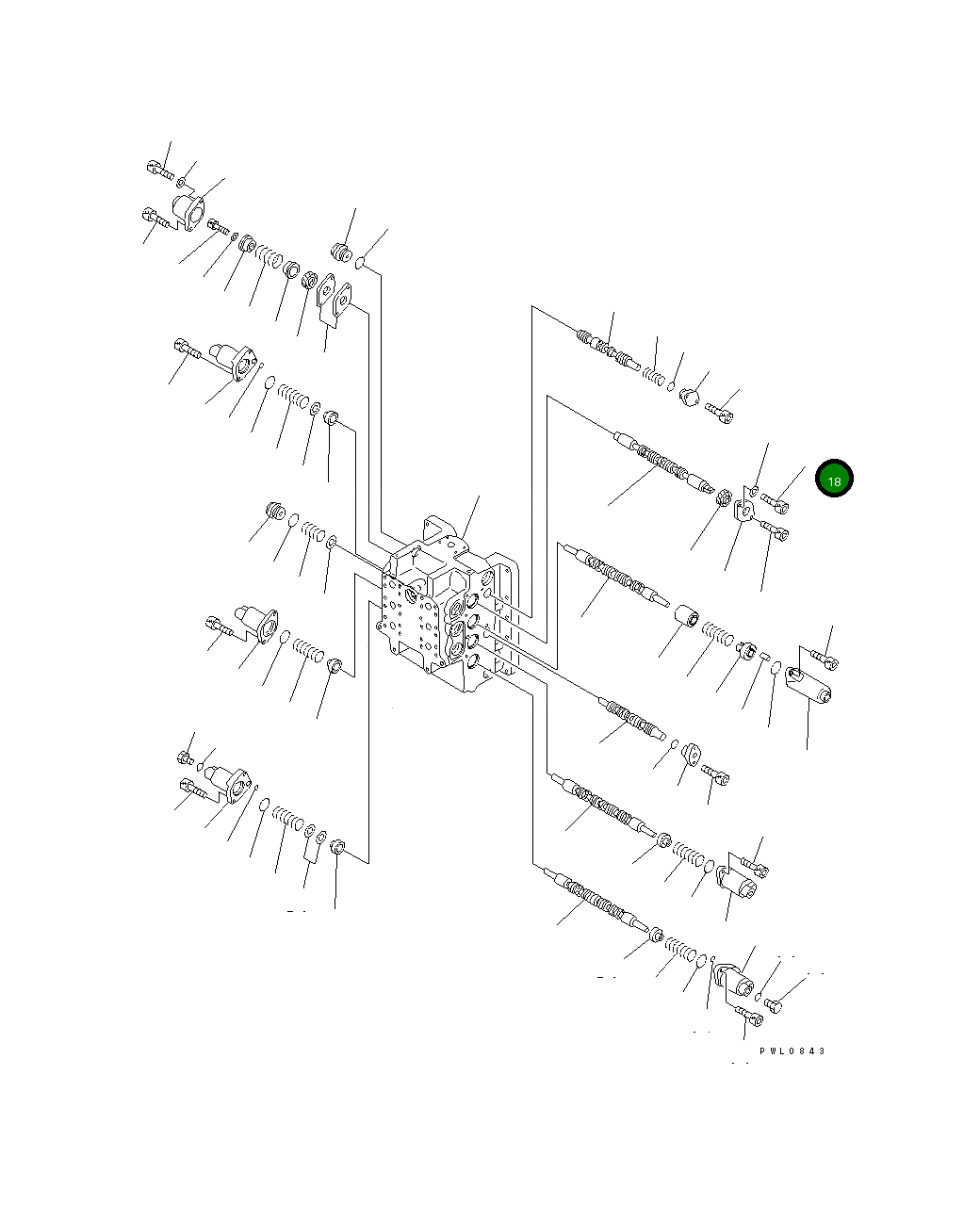 Болт 01252-30815 Komatsu