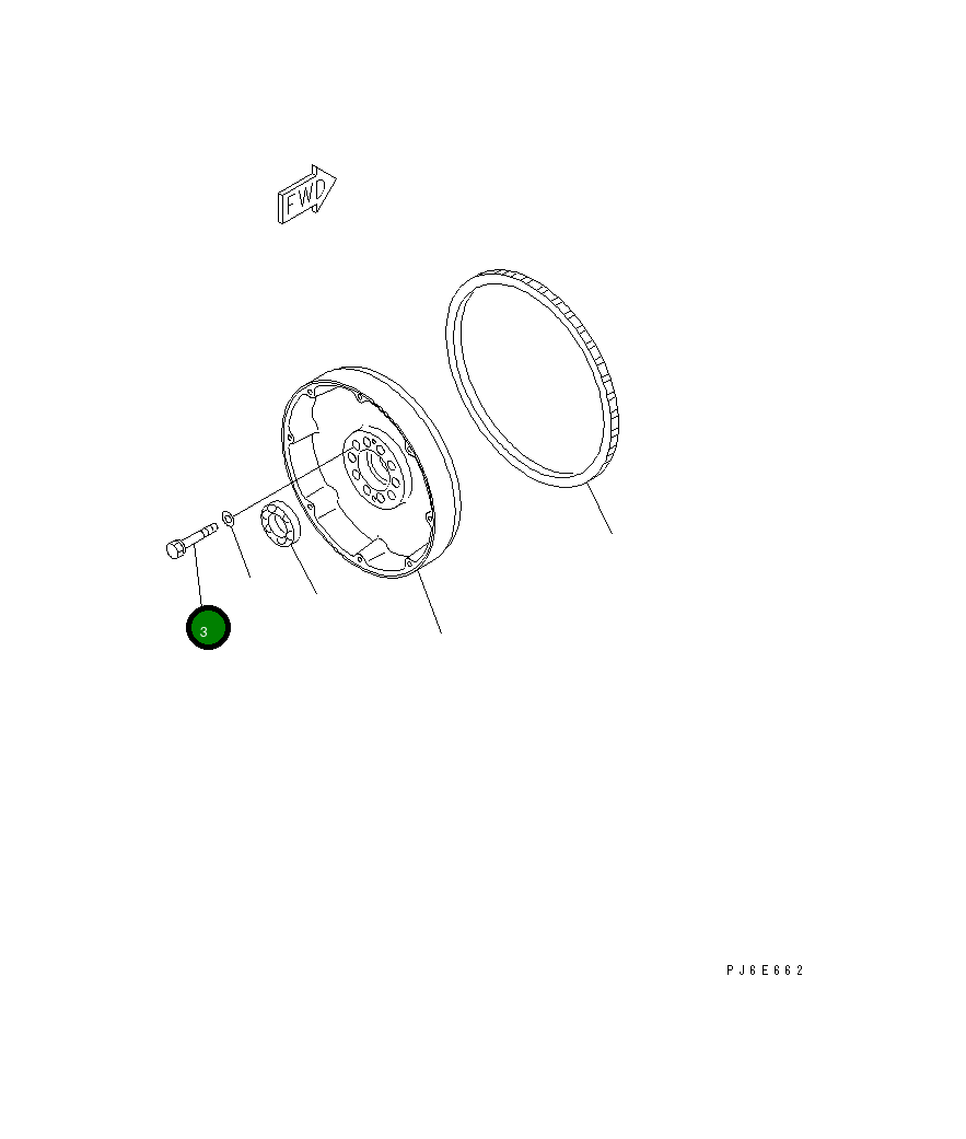 Болт 6240-31-1740 Komatsu