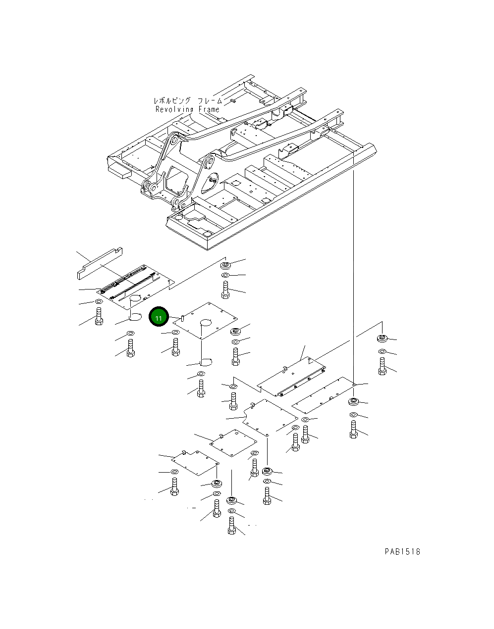 Крышка 208-54-64120  Komatsu