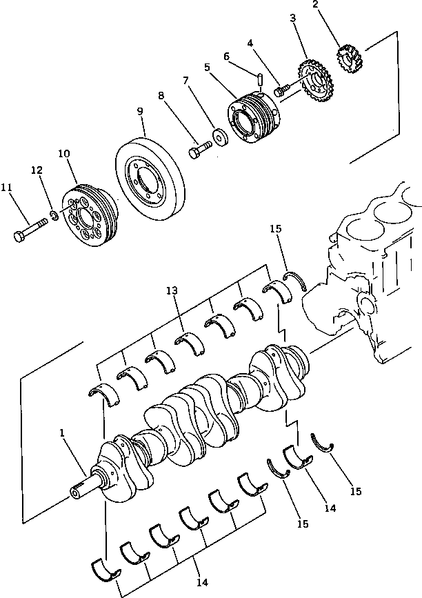 Болт 6136-31-1240 Komatsu