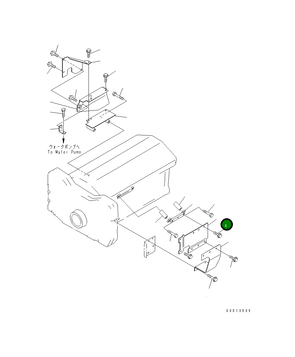Крышка 6215-71-2730  Komatsu