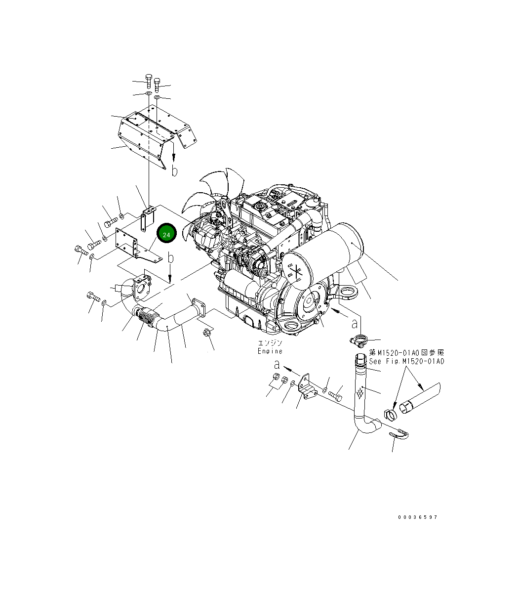 Крышка 22F-01-22281  Komatsu