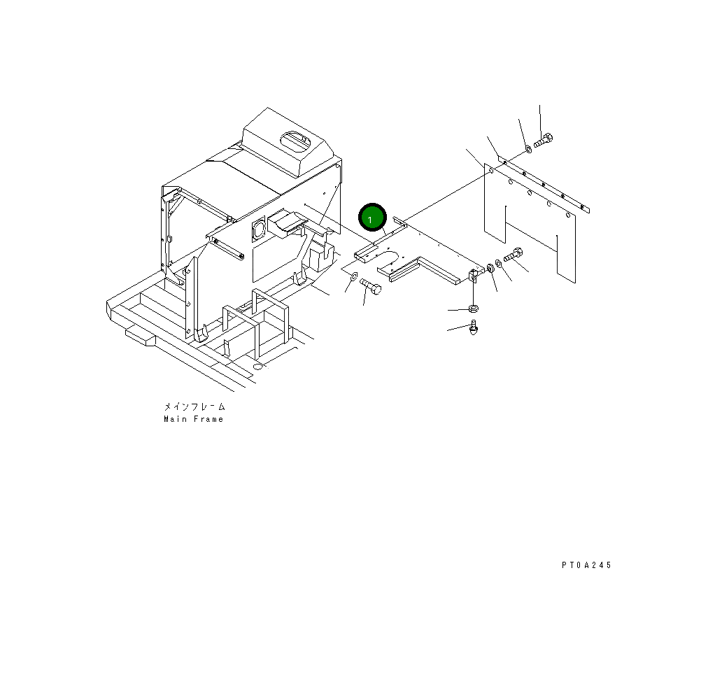 Крышка 13S-54-15440 Komatsu