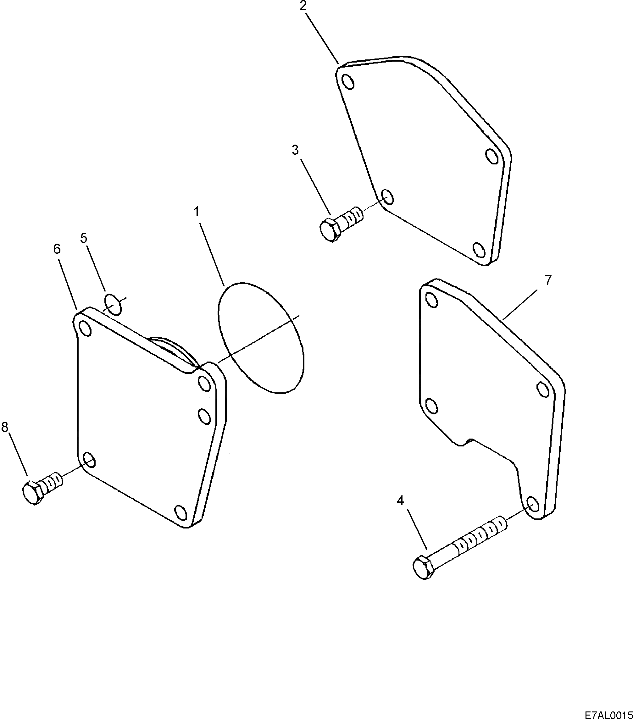 Болт 6216-34-6420  Komatsu
