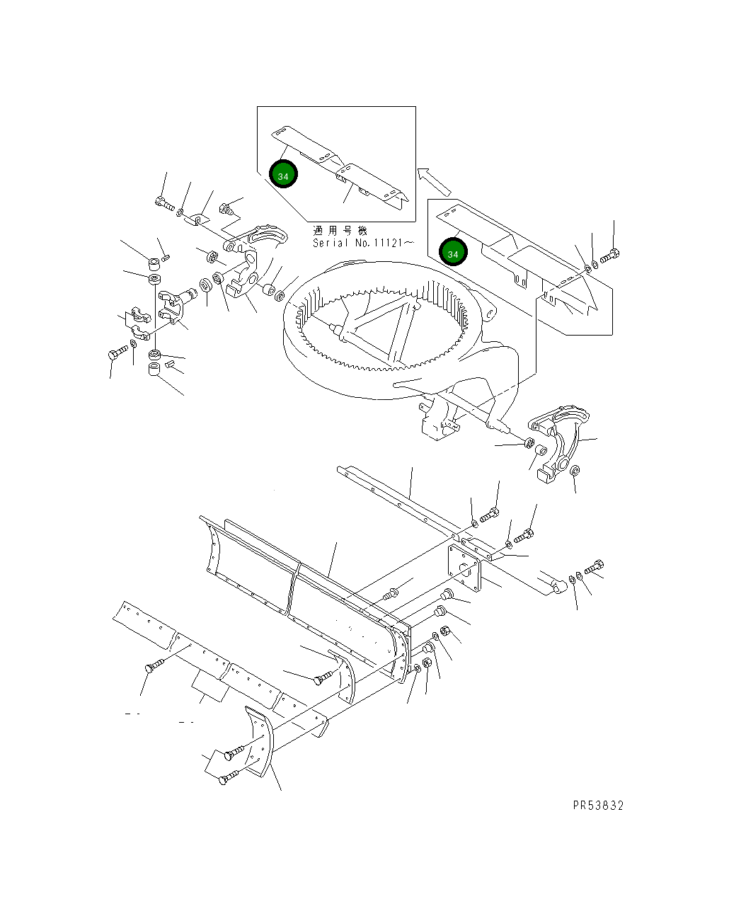 Крышка 234-70-33323 Komatsu