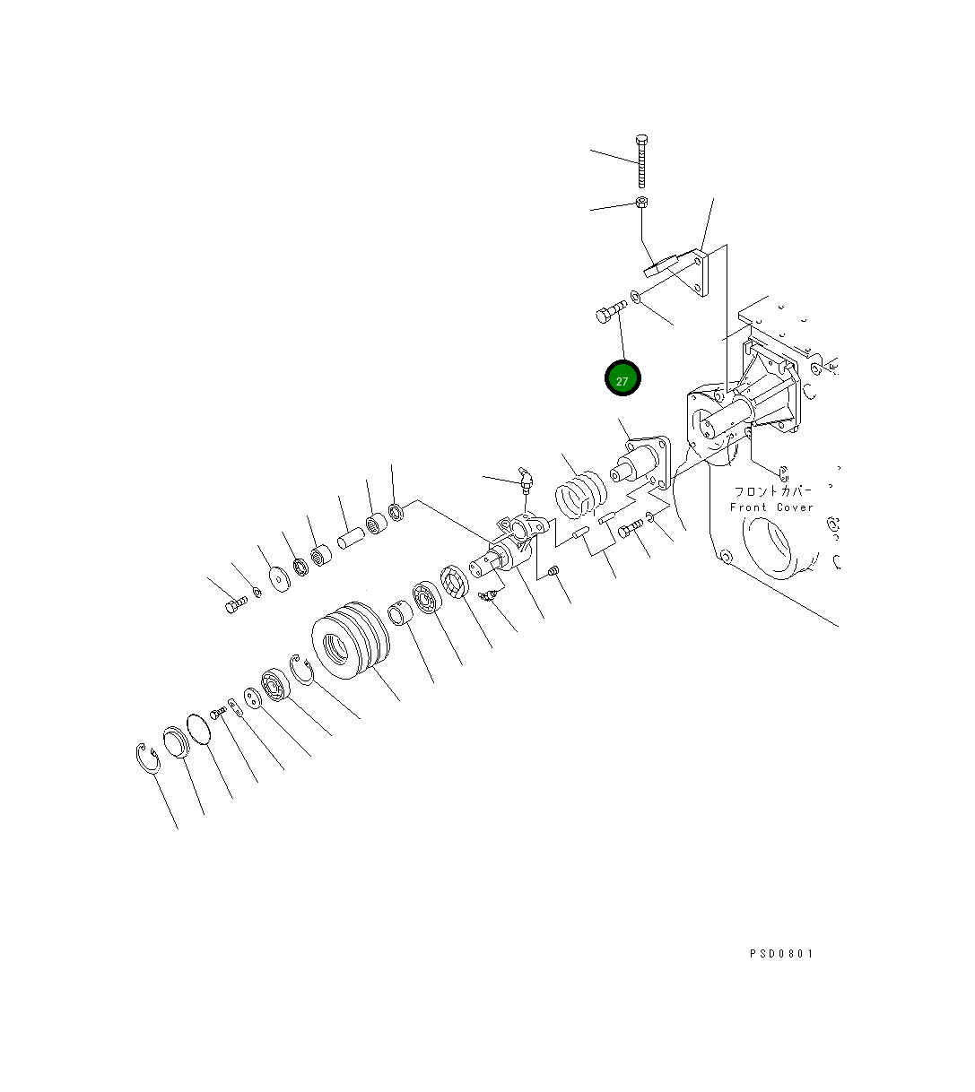 Болт 01011-61470 Komatsu