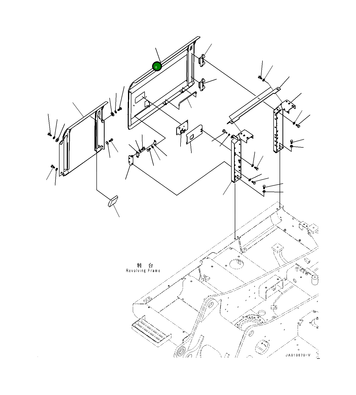 Крышка 203-54-17460 Komatsu