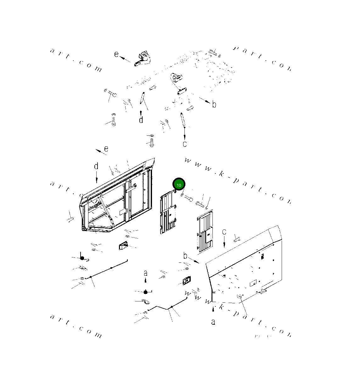 Крышка 418-54-62391  Komatsu