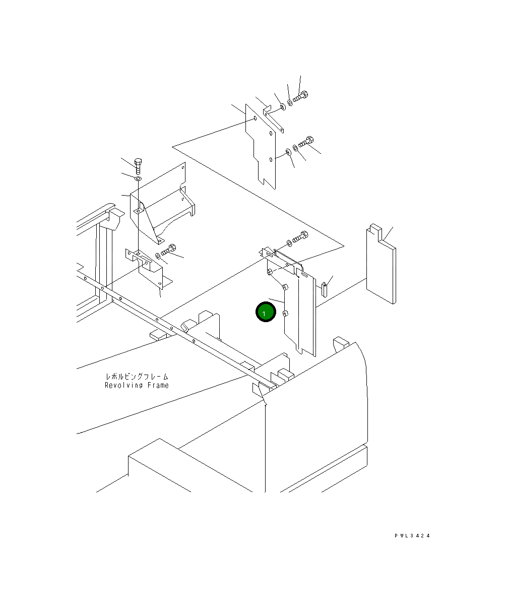 Крышка 203-54-66910  Komatsu