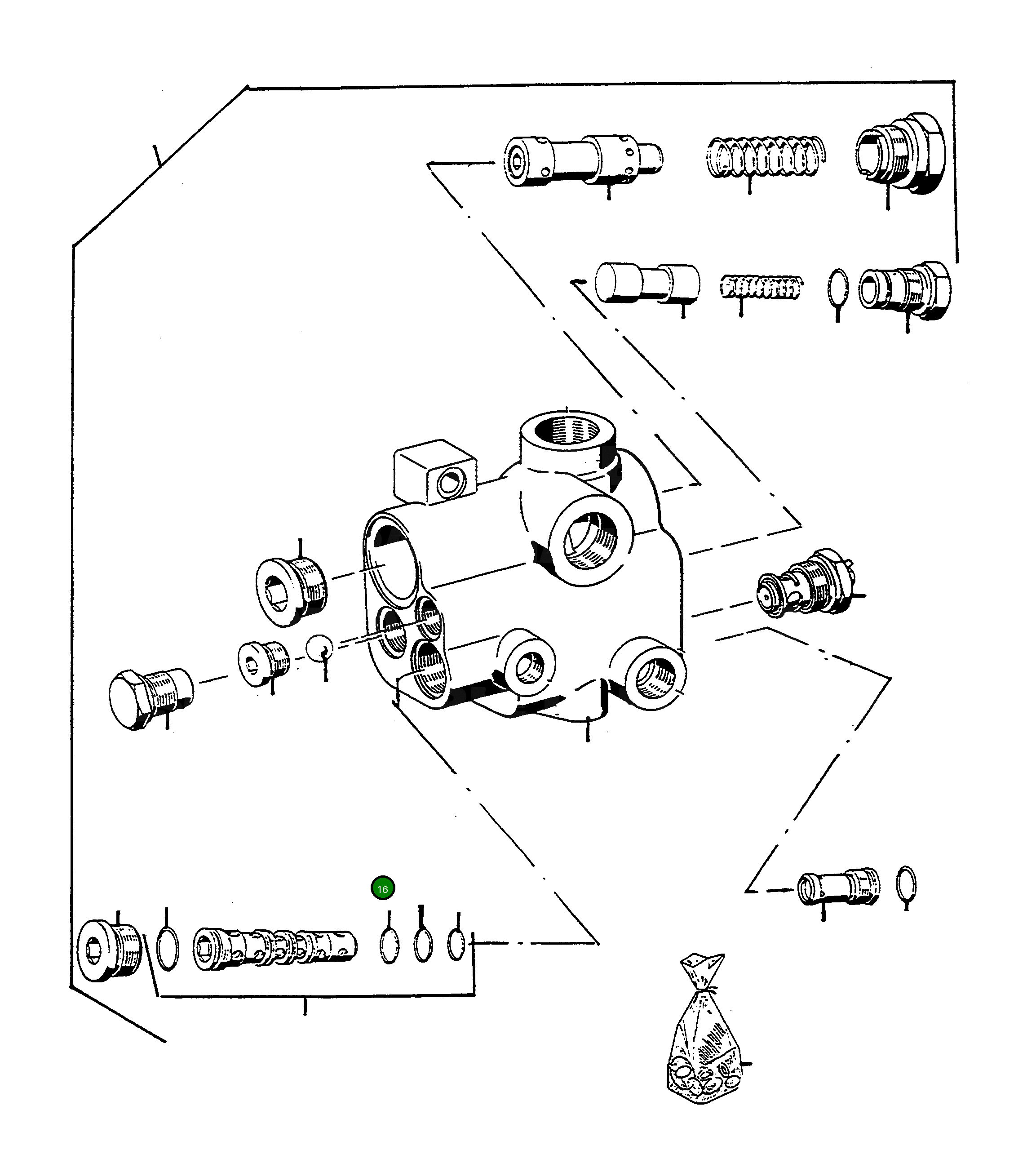 Кольцо уплотнительное (O-Ring) 4910163M1 Komatsu