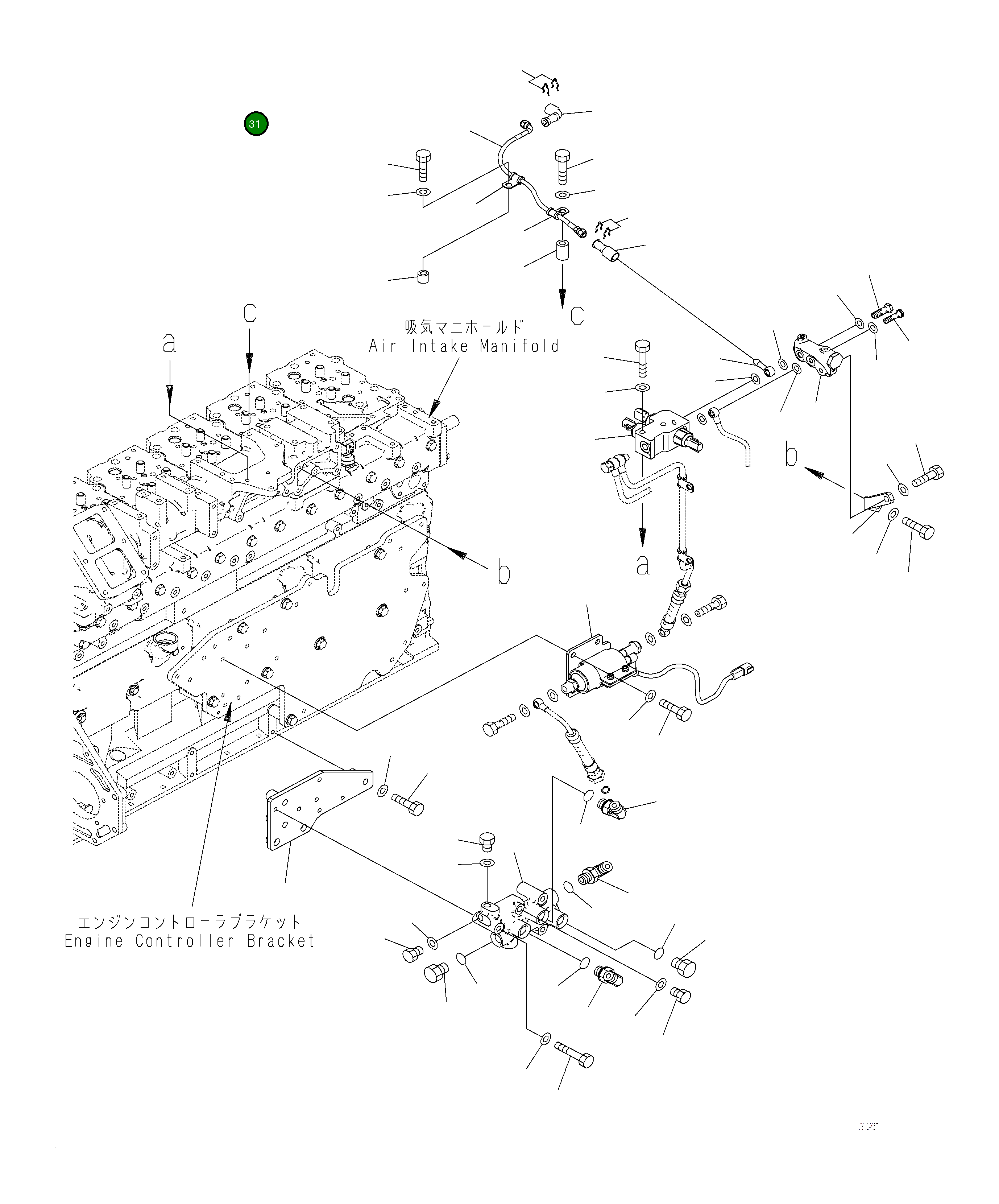 Крышка 6262-71-7490 Komatsu