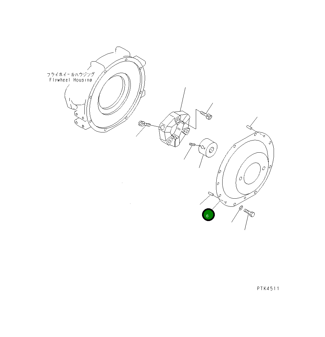 Крышка 20U-01-31110 Komatsu