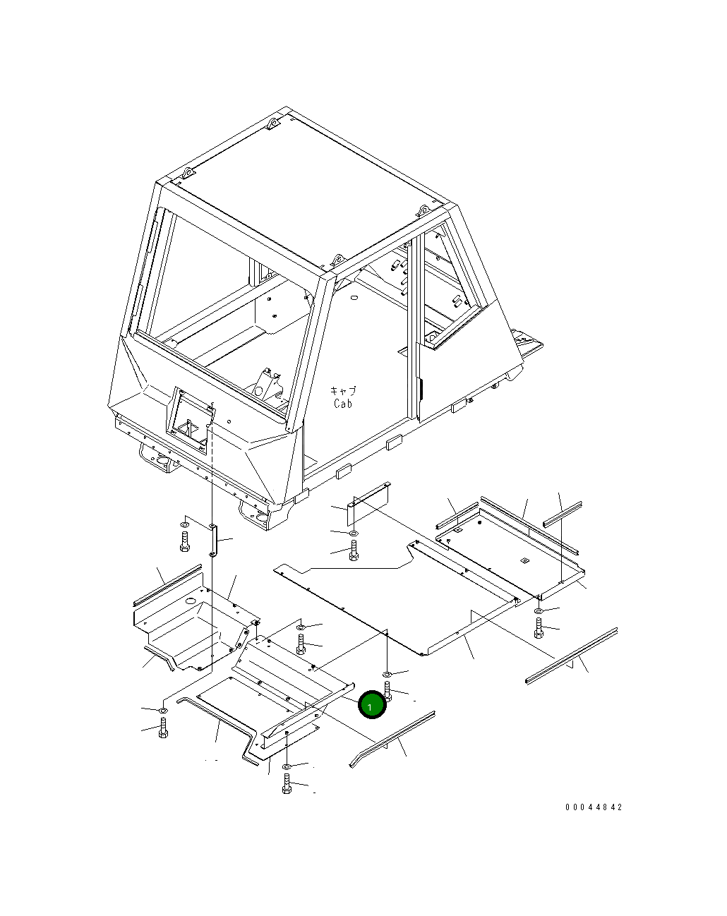 Крышка 569-54-89170 Komatsu