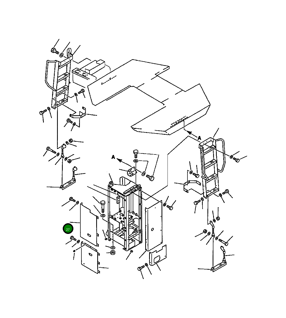 Крышка 426-54-12122 Komatsu