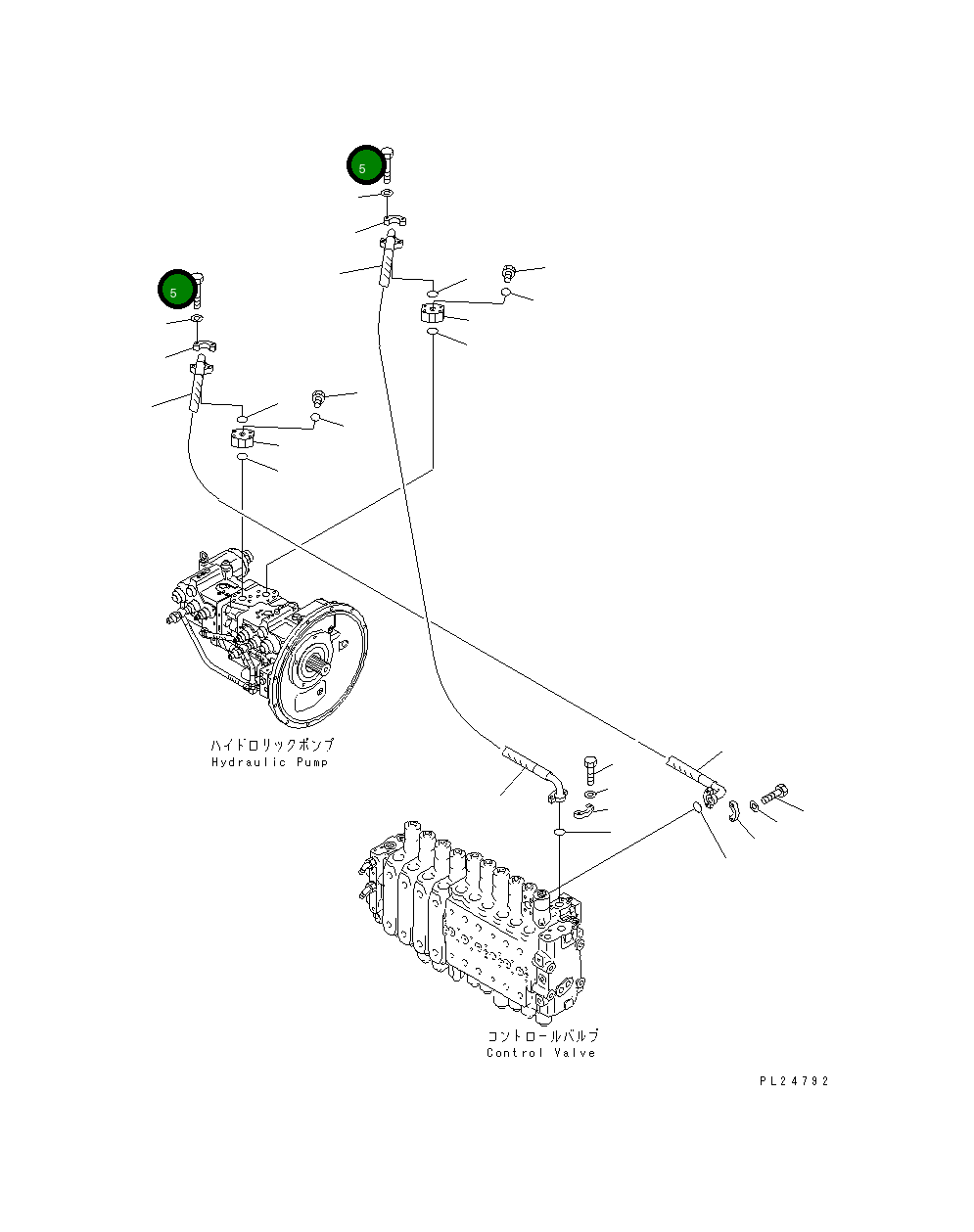 Болт 22D-62-18560 Komatsu