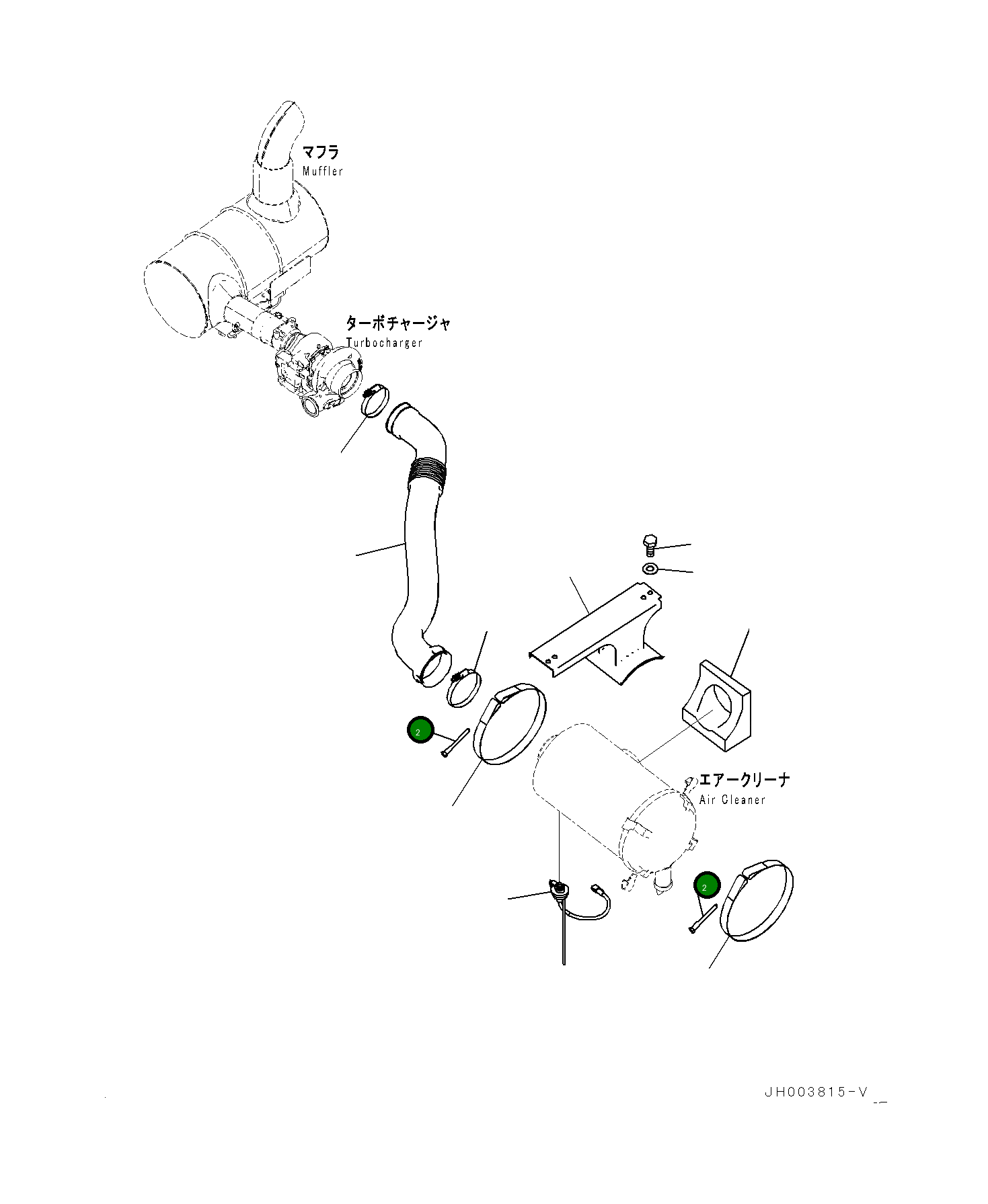 Болт 6643114641 Komatsu