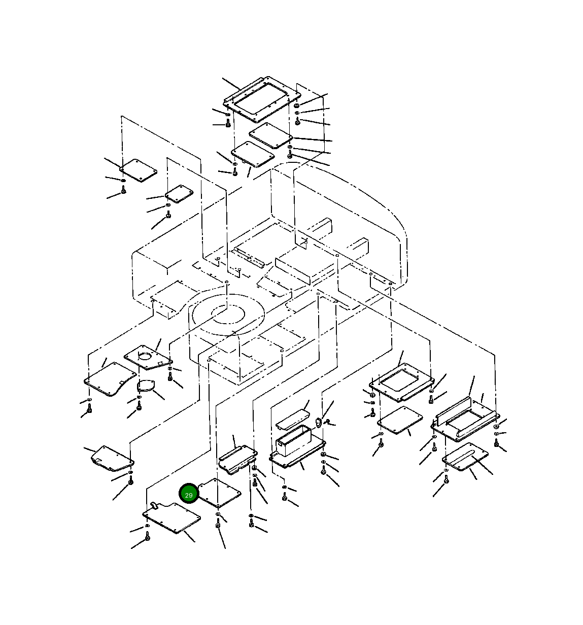 Крышка 206-54-67720  Komatsu