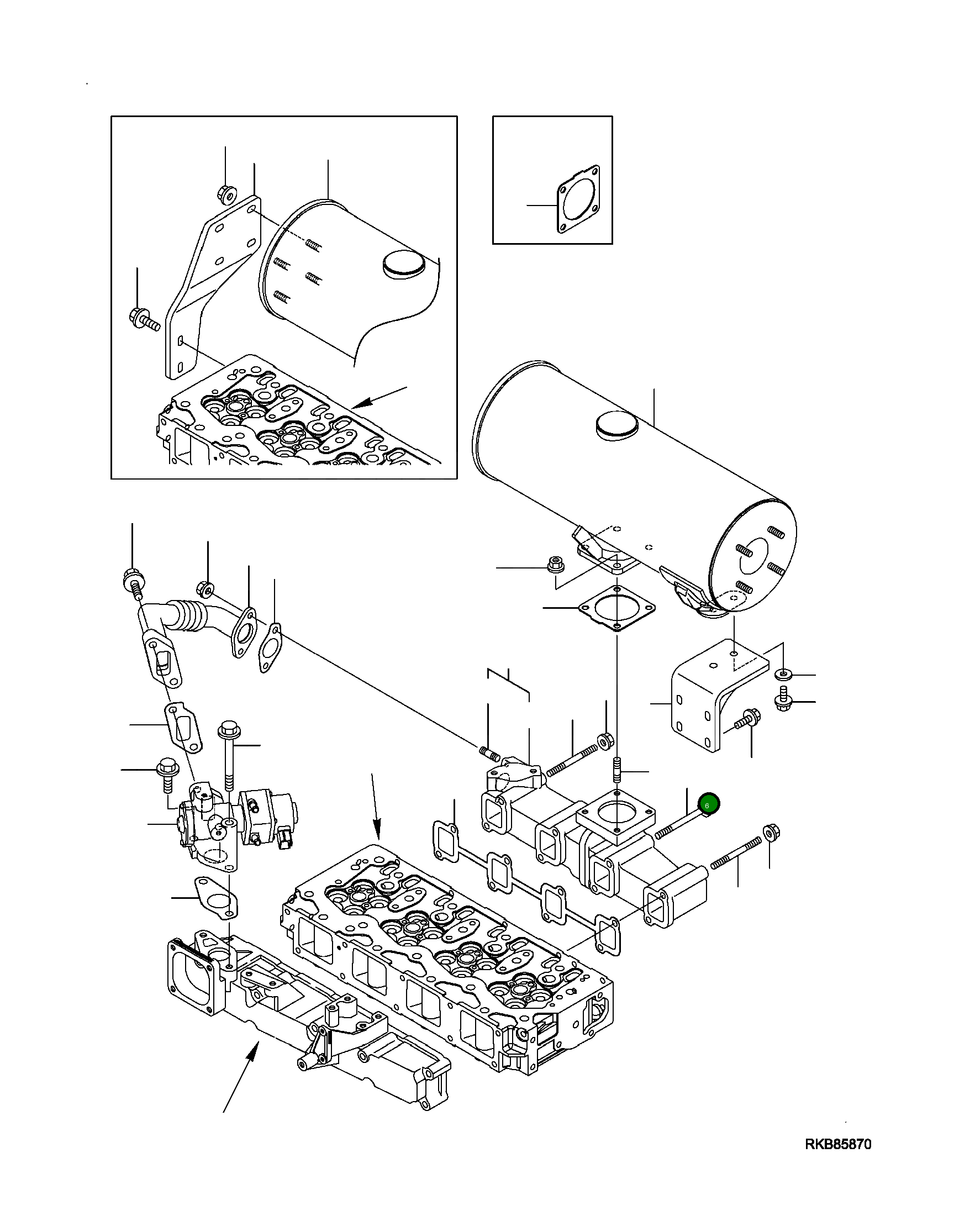 Болт YM119802-13680 Komatsu