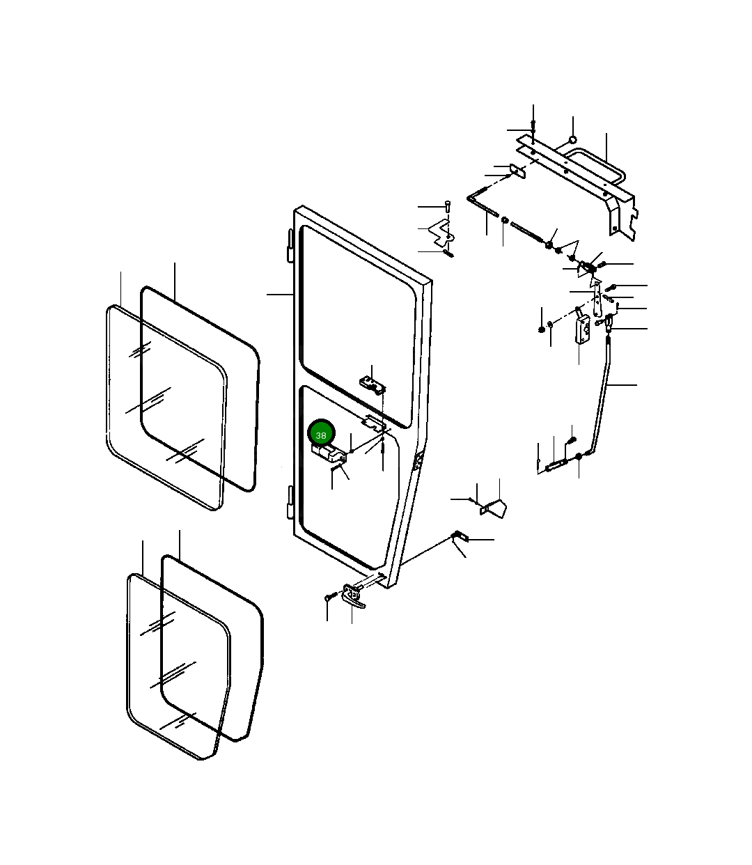 Крышка 1246 707 H2  Komatsu