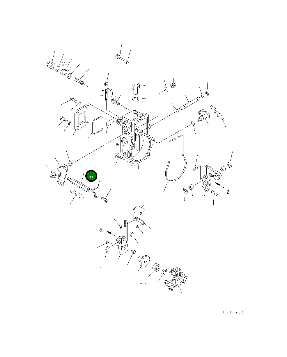 Болт YM119840-61880  Komatsu