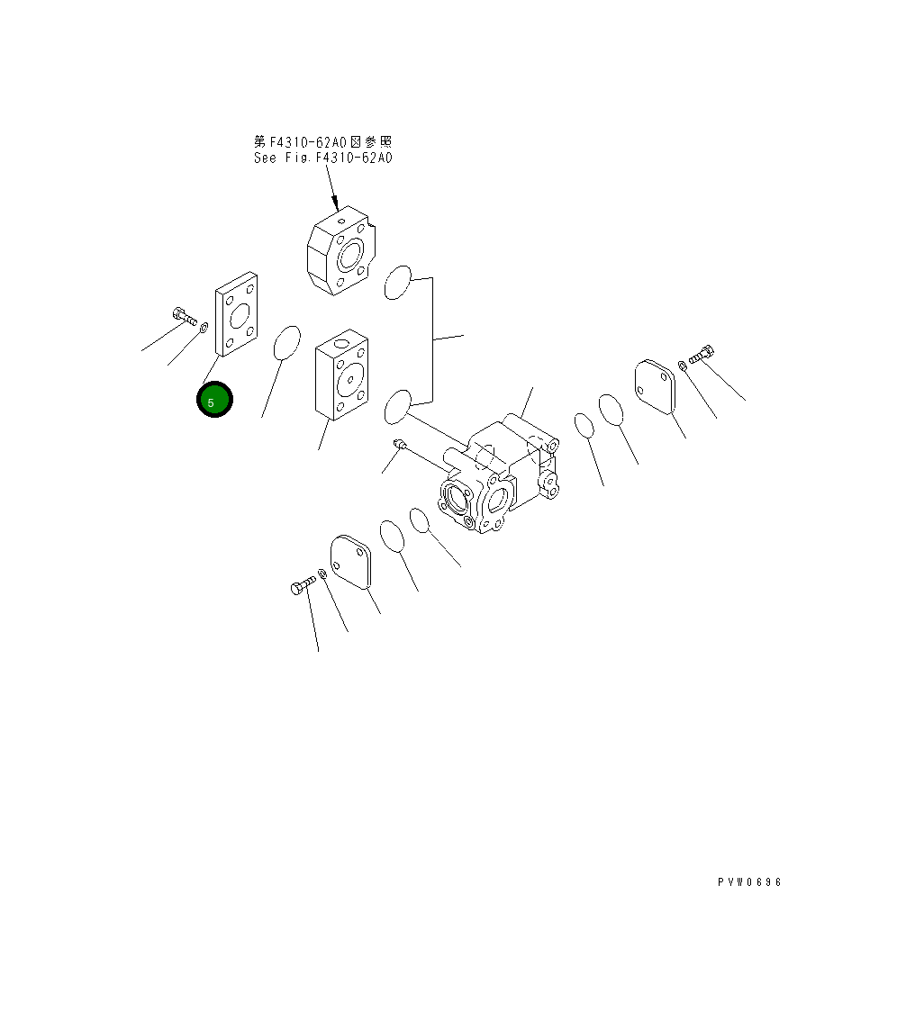 Крышка 42C-13-16130 Komatsu
