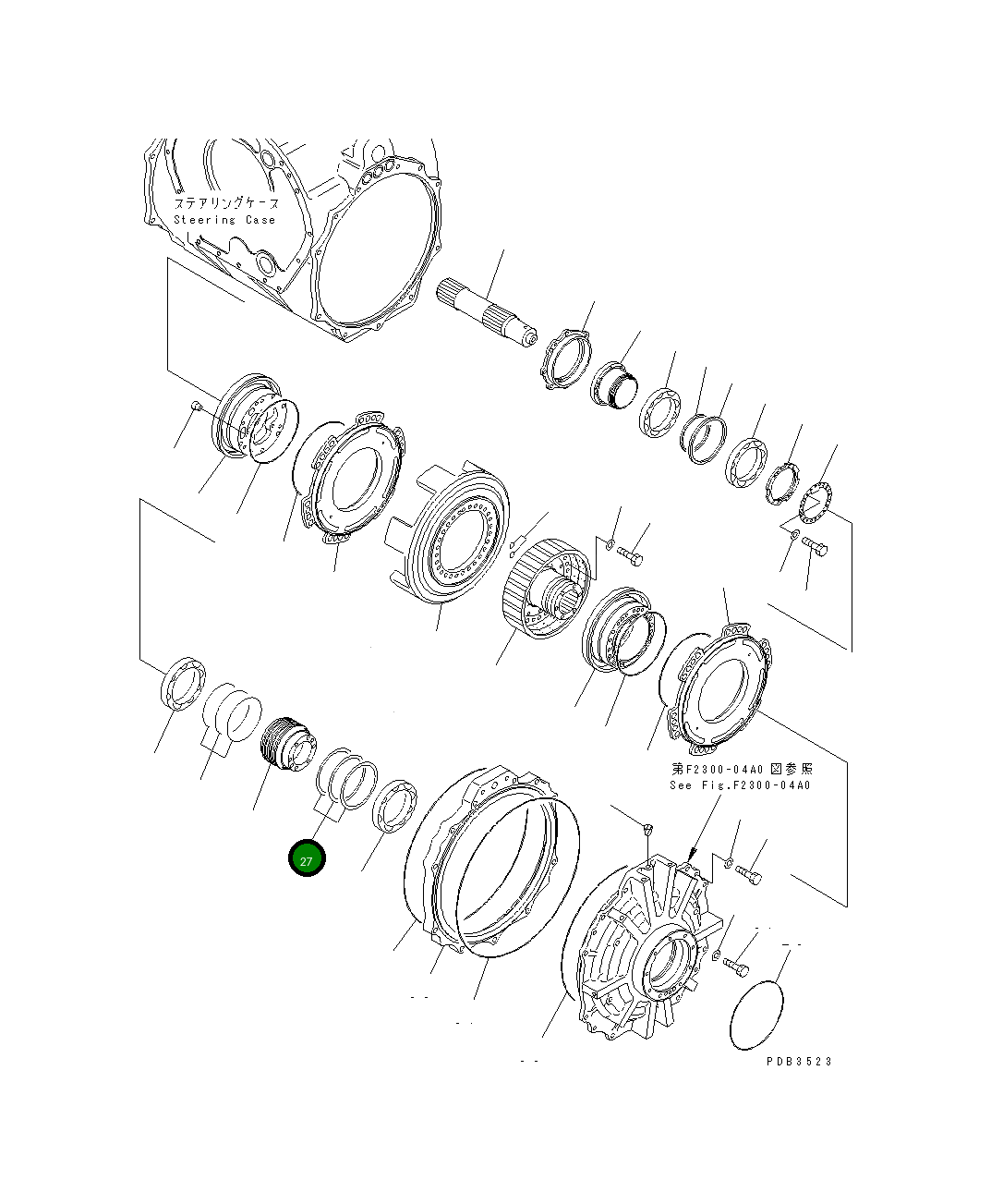 Кольцо 195-09-18361 Komatsu