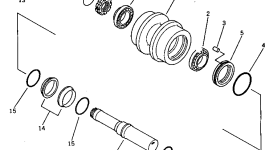 Роликовый подшипник 06000-30216 Komatsu