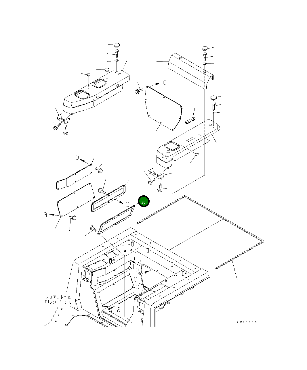 Крышка 14X-54-26150 Komatsu