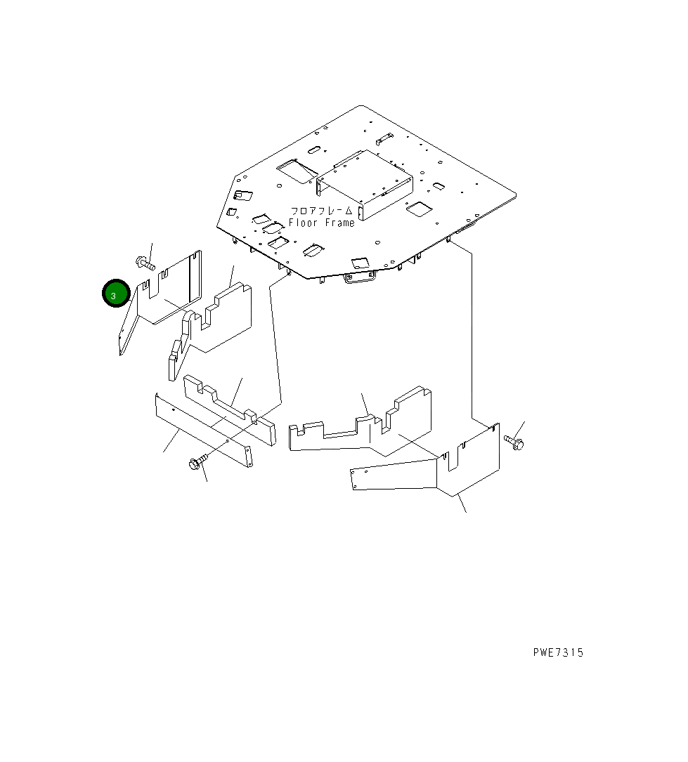 Крышка 426-54-22241 Komatsu