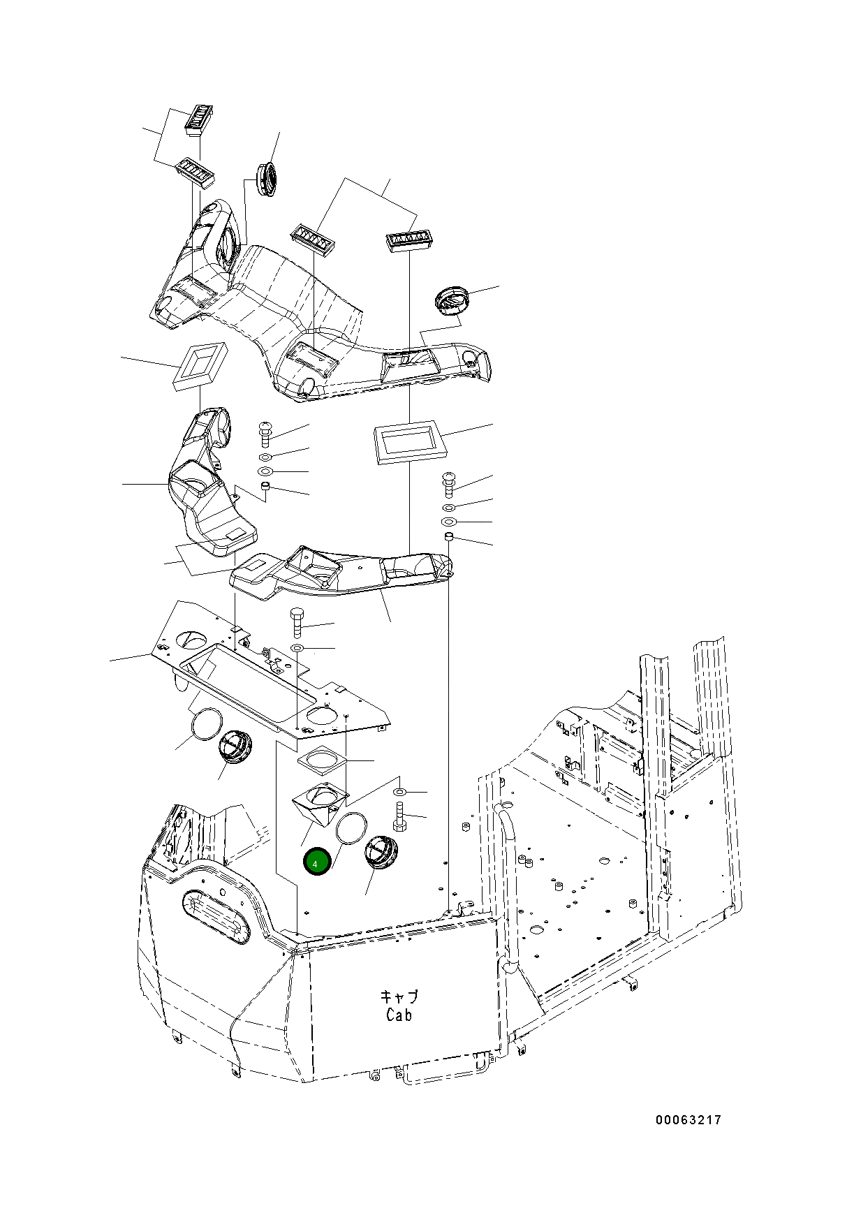 Крышка 418-926-4581 Komatsu