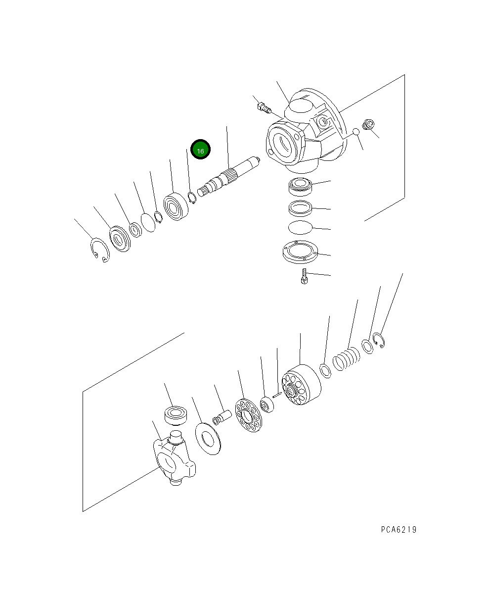 Кольцо UC1302130002 Komatsu
