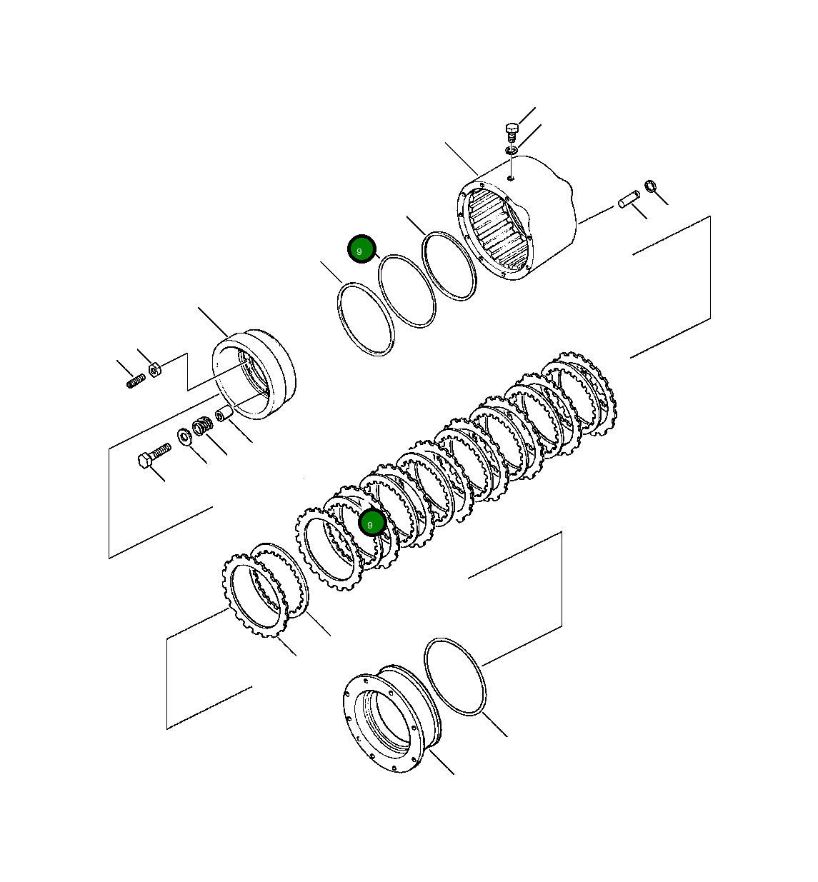 Кольцо 1244 434 H1  Komatsu