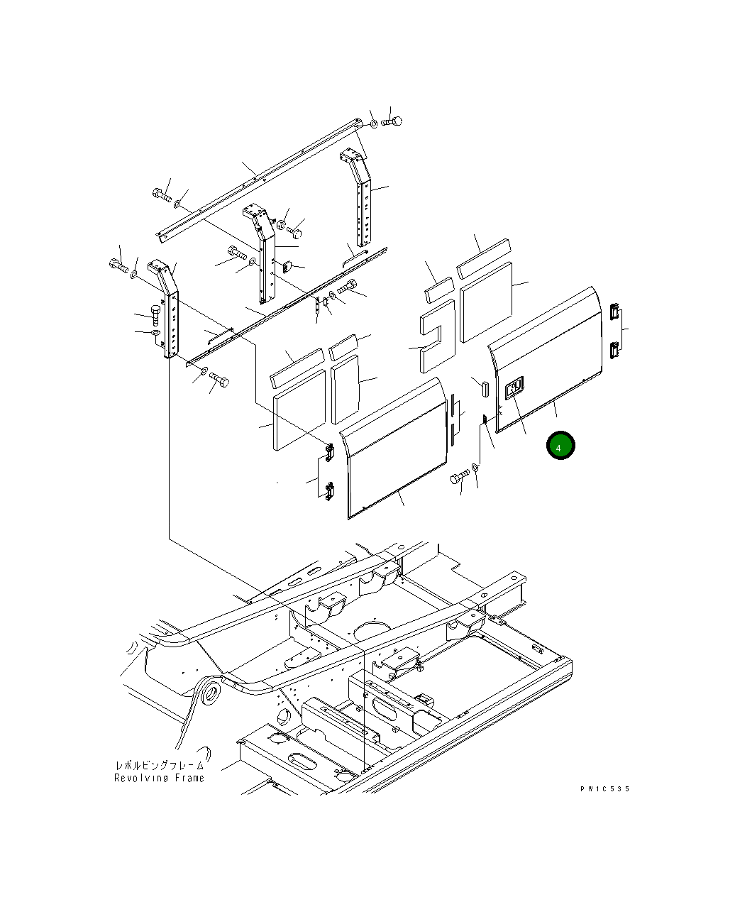 Крышка 207-54-71341 Komatsu